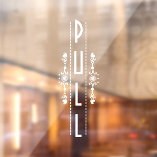 Dekoratives Punktschild, Fensteraufkleber