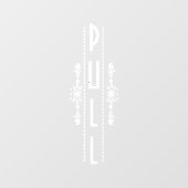 Dekoratives Punktschild, Fensteraufkleber (Blatt)