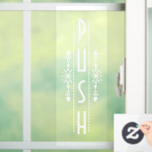 Dekoratives Push-Door-Zeichen, Fensteraufkleber (Zuhause)