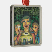 Dekoratives Quadrat Ornament Aus Metall (Rechts)