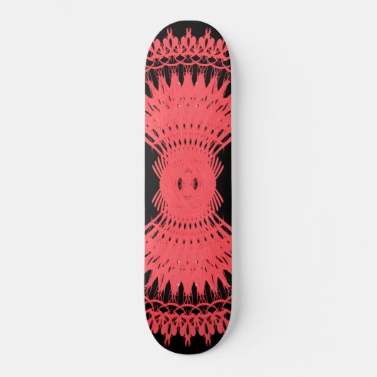 Dekoratives Radialmuster: Skateboard (Vorderseite)