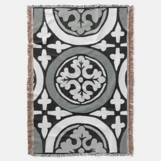 Dekoratives Renaissance Rosette Tile Design Decke (Vorderseite Vertikal)