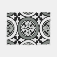 Dekoratives Renaissance Rosette Tile Design