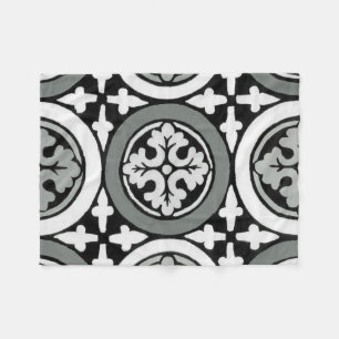 Dekoratives Renaissance Rosette Tile Design Fleecedecke