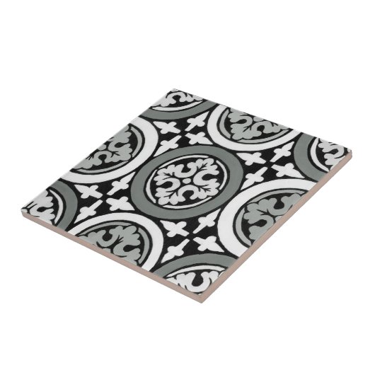 Dekoratives Renaissance Rosette Tile Design Fliese (Seite)