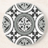Dekoratives Renaissance Rosette Tile Design Getränkeuntersetzer (Vorne)