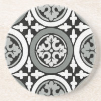 Dekoratives Renaissance Rosette Tile Design