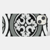 Dekoratives Renaissance Rosette Tile Design iPhone Hülle (Rückseite (Horizontal))