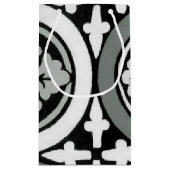 Dekoratives Renaissance Rosette Tile Design Kleine Geschenktüte (Rückseite)