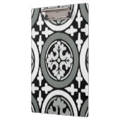 Dekoratives Renaissance Rosette Tile Design Klemmbrett (Links)