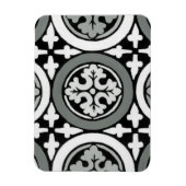 Dekoratives Renaissance Rosette Tile Design Magnet (Vertikal)
