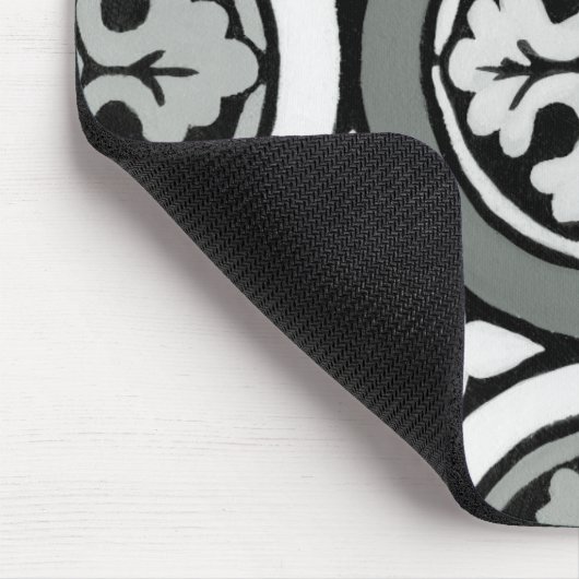 Dekoratives Renaissance Rosette Tile Design Mousepad (Ecke)