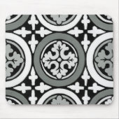 Dekoratives Renaissance Rosette Tile Design Mousepad (Vorne)