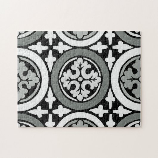 Dekoratives Renaissance Rosette Tile Design Puzzle (Horizontal)