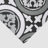 Dekoratives Renaissance Rosette Tile Design Seidenpapier (Ausschnitt)