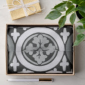 Dekoratives Renaissance Rosette Tile Design Seidenpapier (Geschenk)