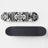 Dekoratives Renaissance Rosette Tile Design Skateboard (Horizontal)