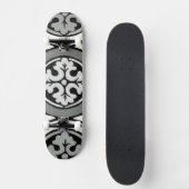 Dekoratives Renaissance Rosette Tile Design Skateboard (Vorderseite)