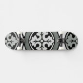Dekoratives Renaissance Rosette Tile Design Skateboard (Horizontal)