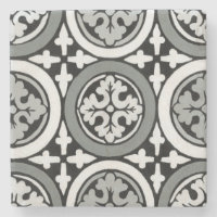 Dekoratives Renaissance Rosette Tile Design
