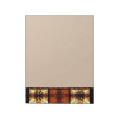 Dekoratives Retro-Muster Notizblock (Rotiert)