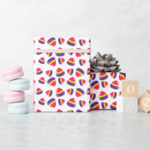 Dekoratives Retro Weihnachtslieder Geschenkpapier