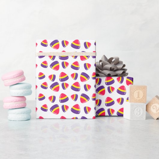 Dekoratives Retro Weihnachtslieder Geschenkpapier (Babyparty)