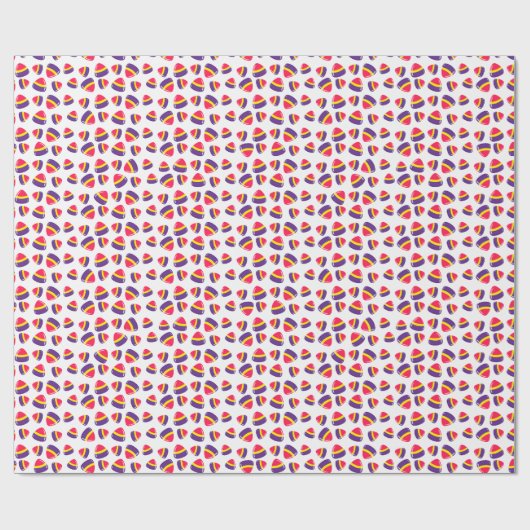 Dekoratives Retro Weihnachtslieder Geschenkpapier (Flach)