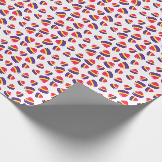 Dekoratives Retro Weihnachtslieder Geschenkpapier (Ecke)