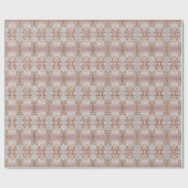 Dekoratives rosa Blumenverpackungspapier Geschenkpapier (Flach)