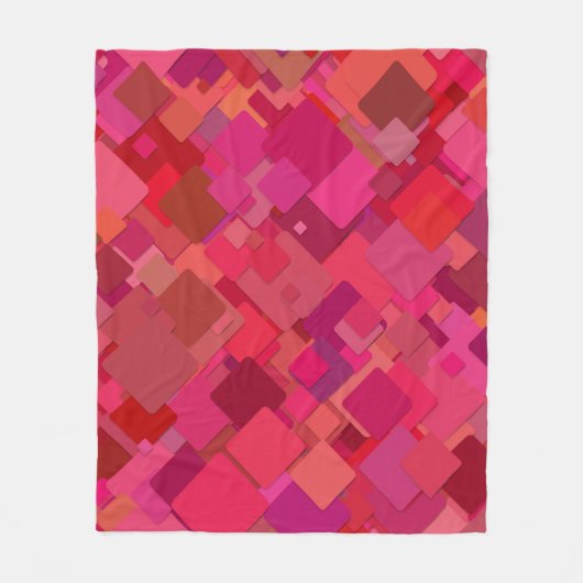 Dekoratives Rot Fleecedecke (Vorderseite)