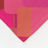 Dekoratives Rot Fleecedecke (Ecke)