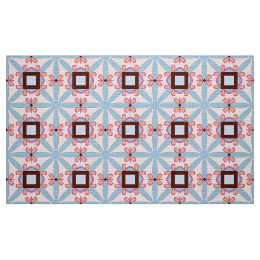 Dekoratives rotes und rosa geometrisches Muster Stoff (Fat Quarter (45,7 x 55,9 cm))