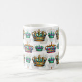 Dekoratives Royal Crown Pattern Kaffeetasse (VorderseiteRechts)