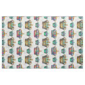 Dekoratives Royal Crown Pattern Textil Stoff (Fat Quarter (45,7 x 55,9 cm))