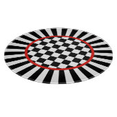 Dekoratives rundes schneidebrett (Ecke)