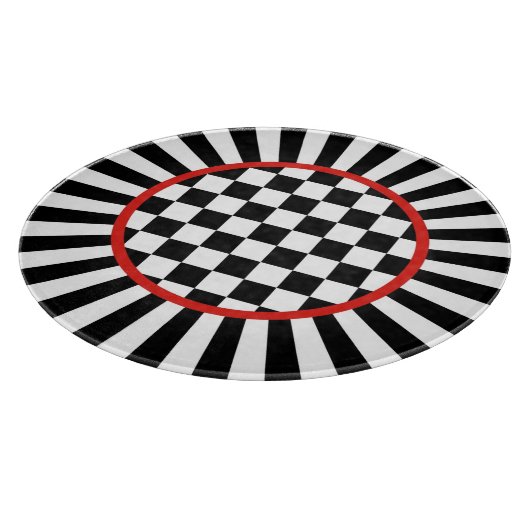 Dekoratives rundes schneidebrett (Ecke)