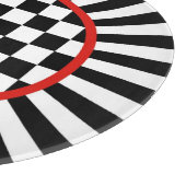 Dekoratives rundes schneidebrett (Ecke)