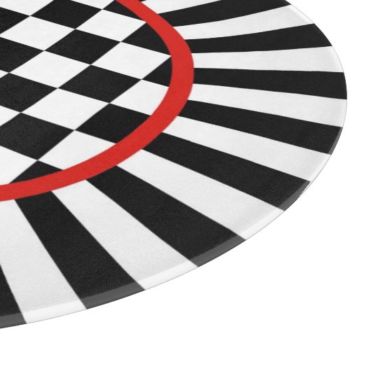 Dekoratives rundes schneidebrett (Ecke)