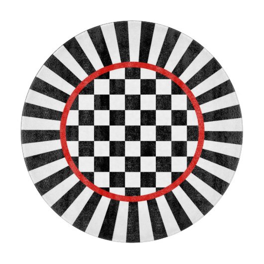 Dekoratives rundes schneidebrett (Vorderseite)