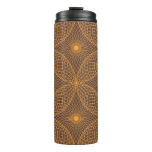 Dekoratives, schickes, abstraktes Mandala-Style-Mu Thermosbecher