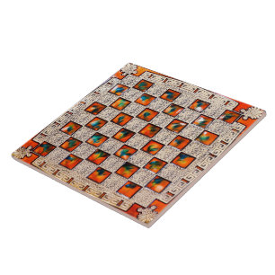 Dekoratives Schirmbild Großer Keramik Foto Tile Fliese
