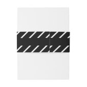 Dekoratives Schleifpapier Einladungsbanderole (Rückseitenbeispiel)