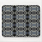 Dekoratives Schwarz-Weiß-Muster Mousepad (Vorne)