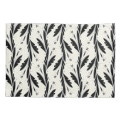 Dekoratives Schwarzes Weinmuster Kissenbezug (Rückseite)