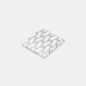 Dekoratives Schwarzes Weinmuster Post-it Klebezettel (angewinkelt)