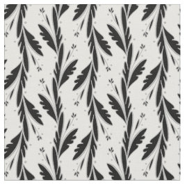 Dekoratives Schwarzes Weinmuster Stoff