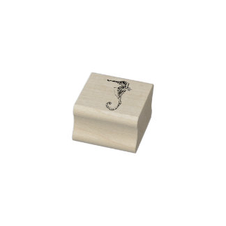 Dekoratives Seepferd Gummistempel