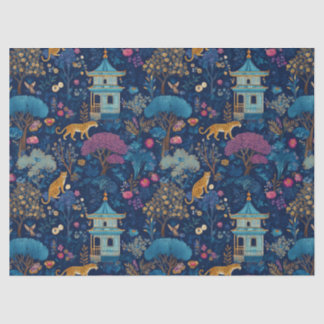 Dekoratives Seidenpapier Chinoiserie Tiere