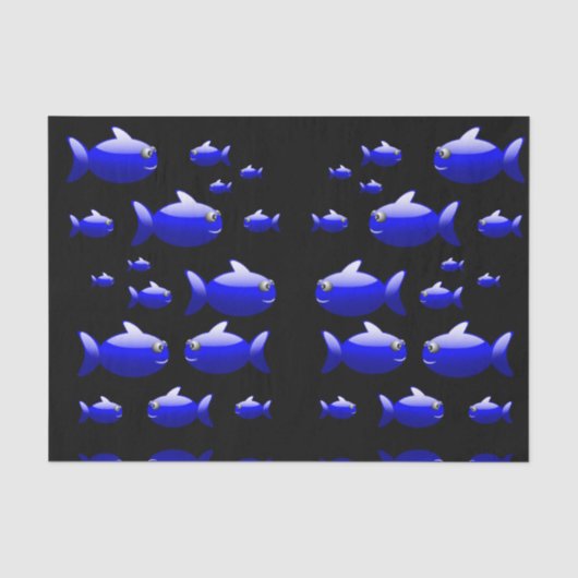 Dekoratives Seidenpapier Fisch (Vorderseite)